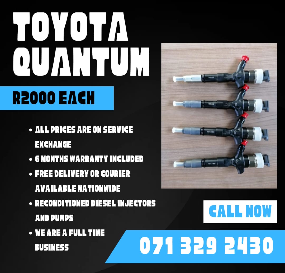 TOYOTA QUANTUM INJECTORS FOR SALE - Private Seller TOYOTA QUANTUM INJECTORS FOR SALE - Private Seller