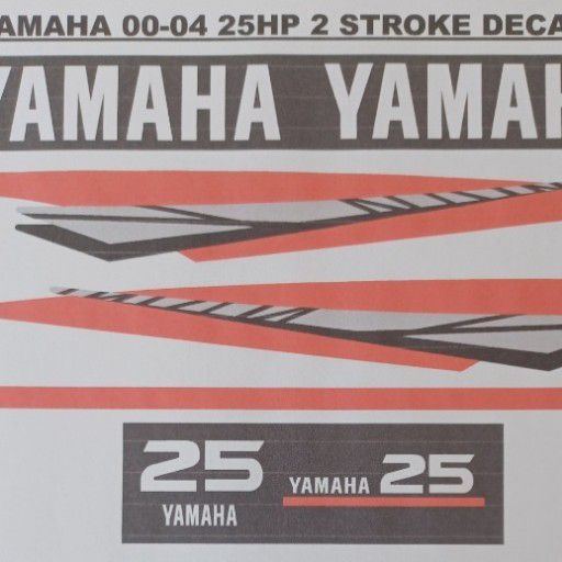 Yamaha 25 outboard motor stickers decals sets Yamaha 25 outboard motor stickers decals sets