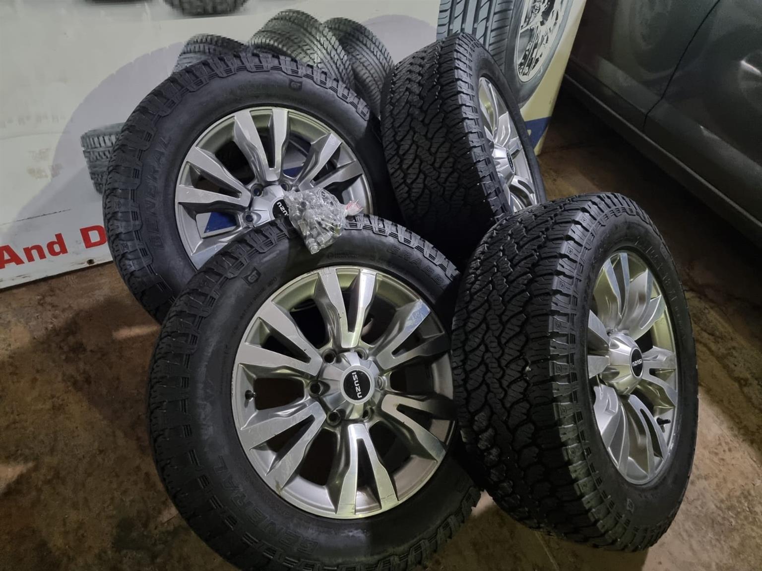 18inch Isuzu D-Max original mags with good used 255/60/18 General Grabber A/T3 s - Private Seller