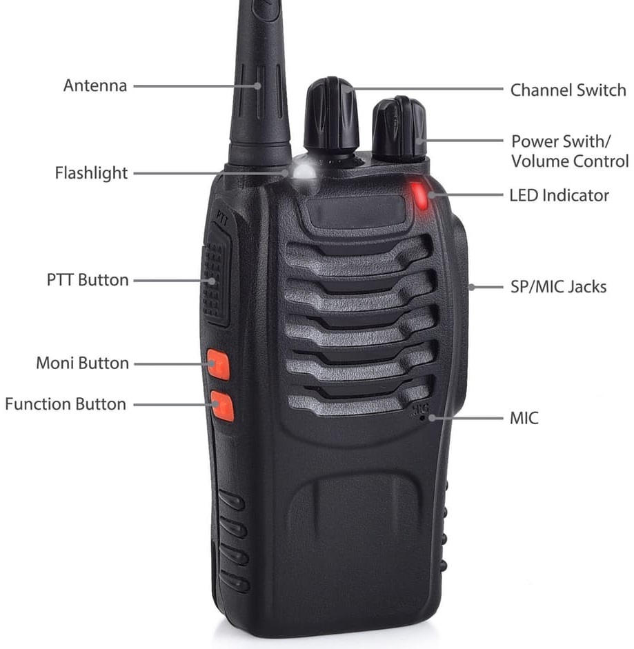 2Pces Walkie Talkies UHF Band Two Way Professional Radios, Transceivers. Brand New Products.