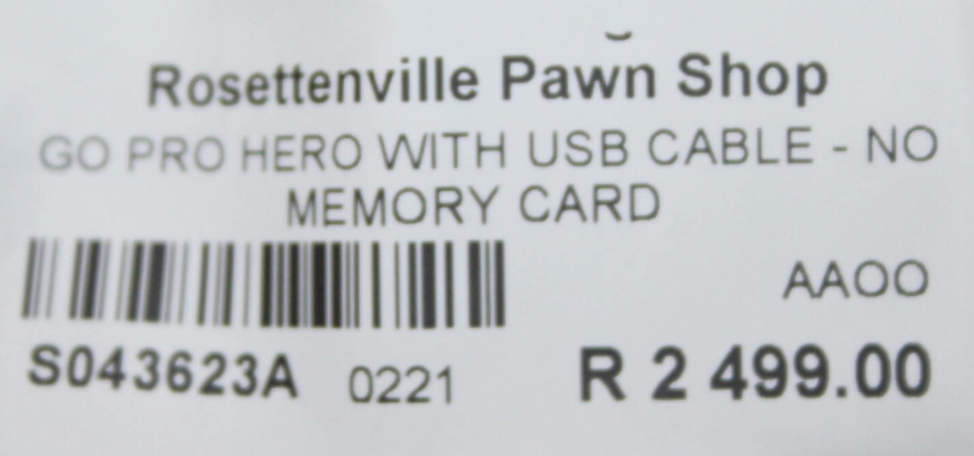 Go pro hero with usb cable S043623A #Rosettenvillepawnshop