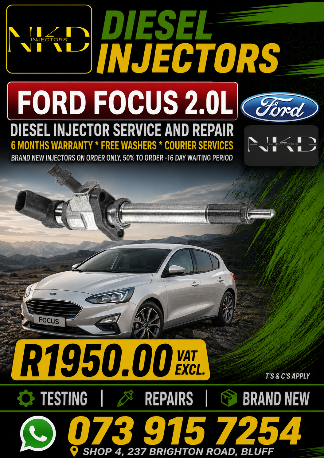 Ford Focus 2.0L Diesel Injectors - Private Seller Ford Focus 2.0L Diesel Injectors - Private Seller
