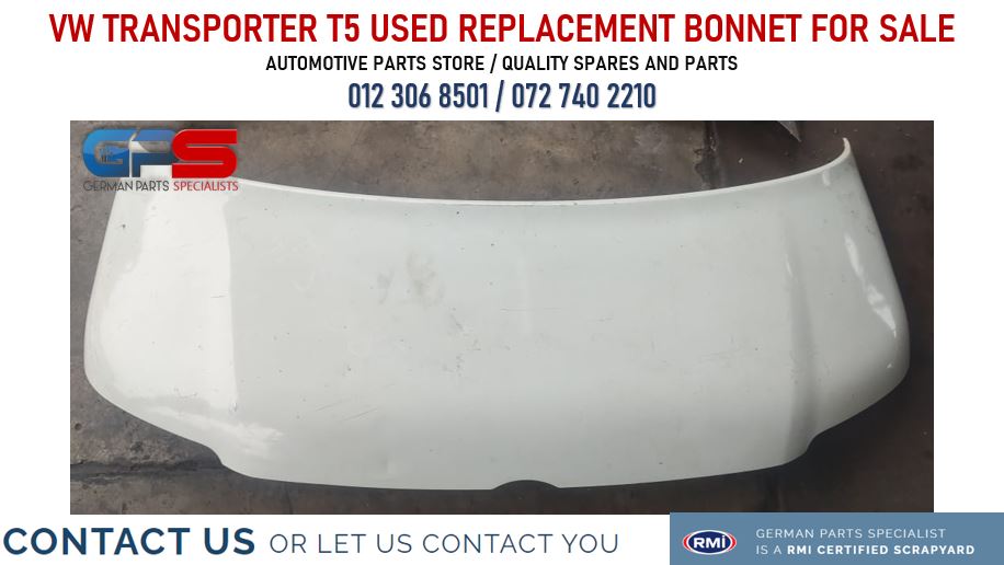 VW Transporter T5 used replacement bonnet for sale - Private Seller VW Transporter T5 used replacement bonnet for sale - Private Seller