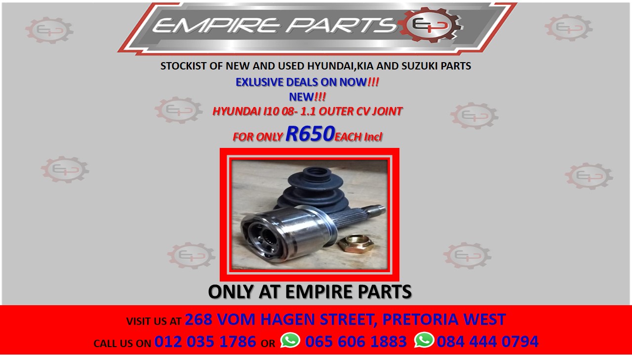 HYUNDAI I10 08- 1.1 OUTER CV JOINT - Private Seller HYUNDAI I10 08- 1.1 OUTER CV JOINT - Private Seller