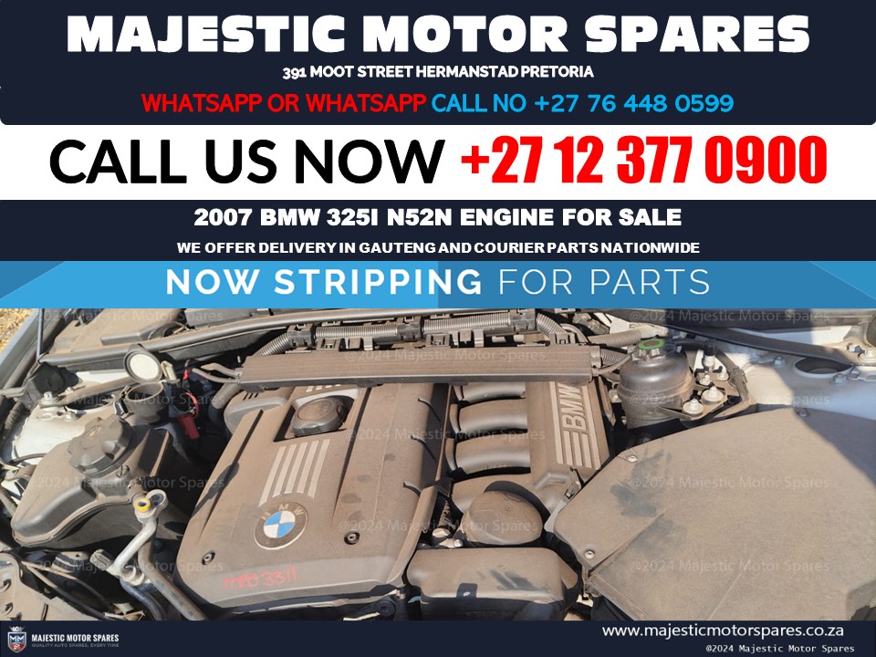 BMW 325i N52N petrol engine used for sale - Private Seller BMW 325i N52N petrol engine used for sale - Private Seller