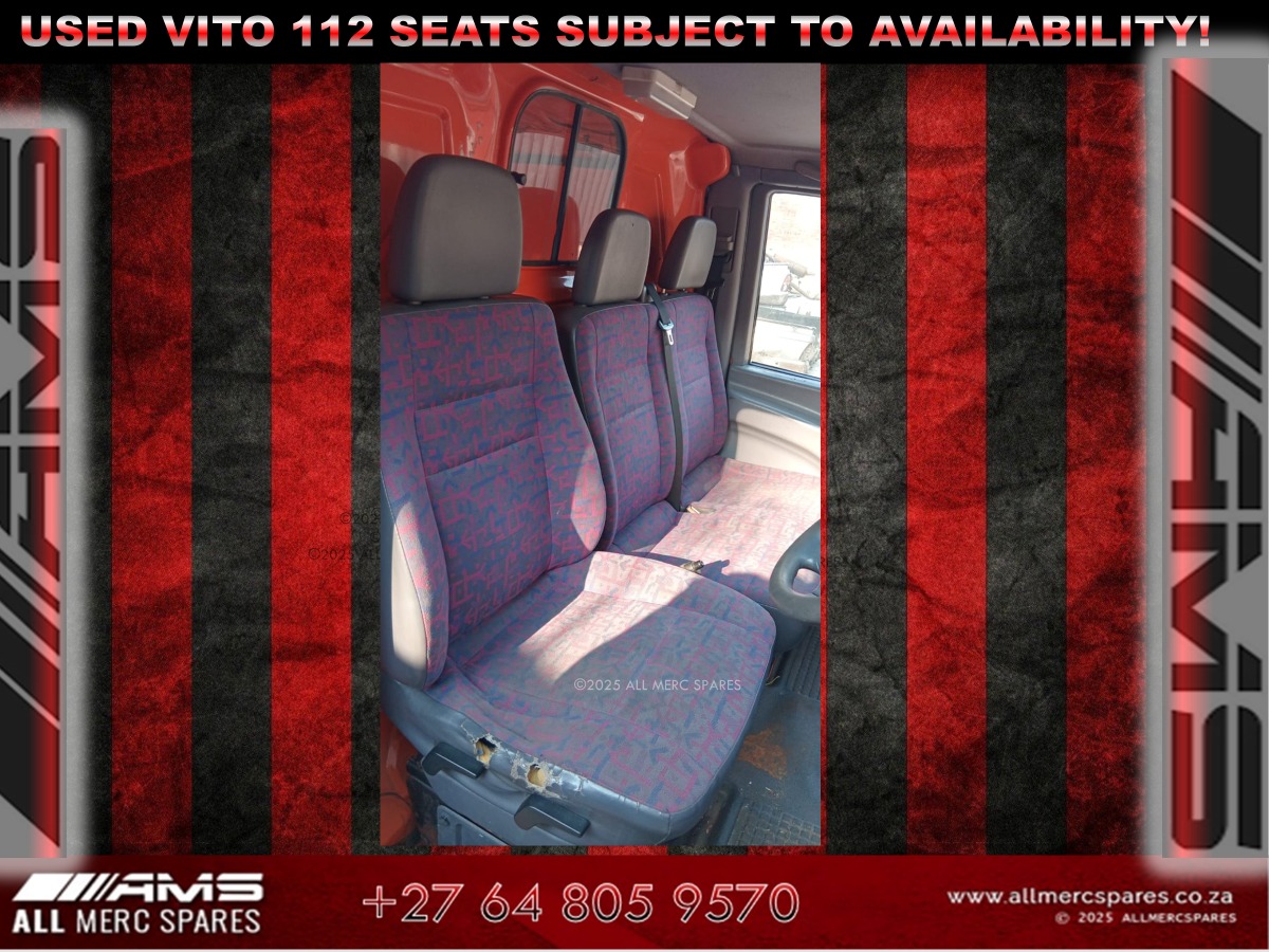 Used Mercedes Vito 112 W639 Seats – Available Now! - Private Seller Used Mercedes Vito 112 W639 Seats – Available Now! - Private Seller