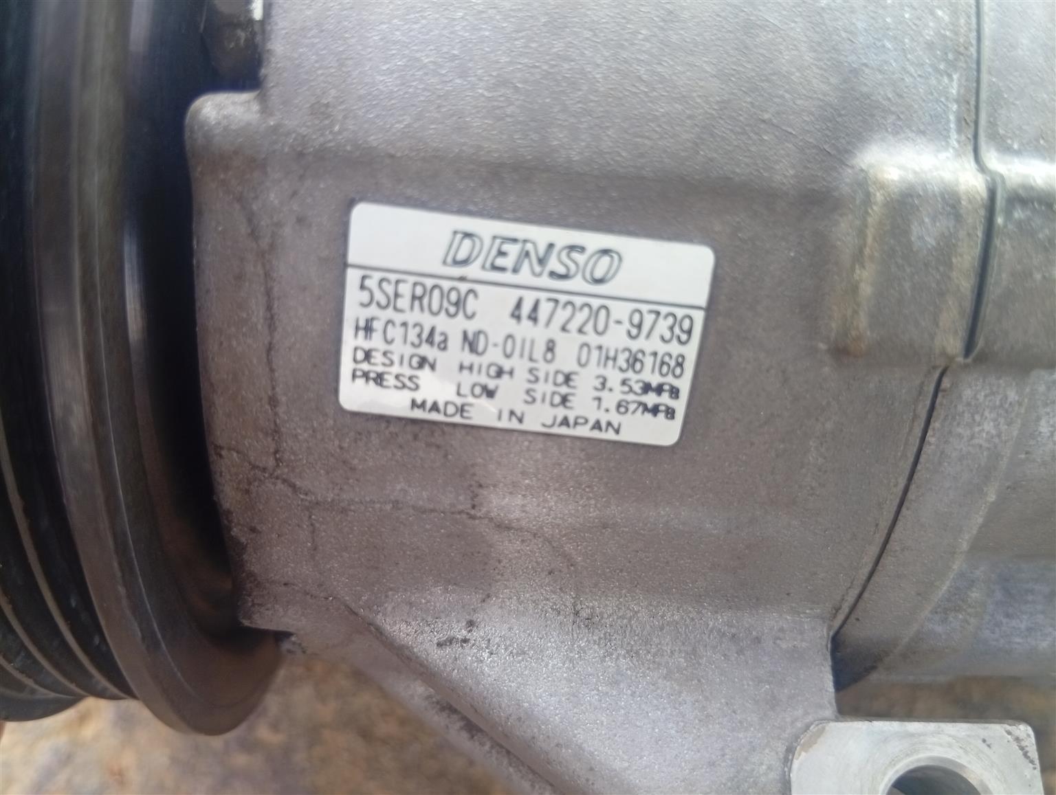 Toyota Yaris Aircon compressor 5SERO9C - Private Seller Toyota Yaris Aircon compressor 5SERO9C - Private Seller