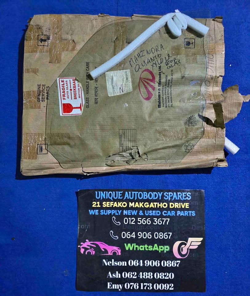 Mahindra Quanto / Xylo Left Rear Back Door Window Glass Mahindra Quanto / Xylo Left Rear Back Door Window Glass