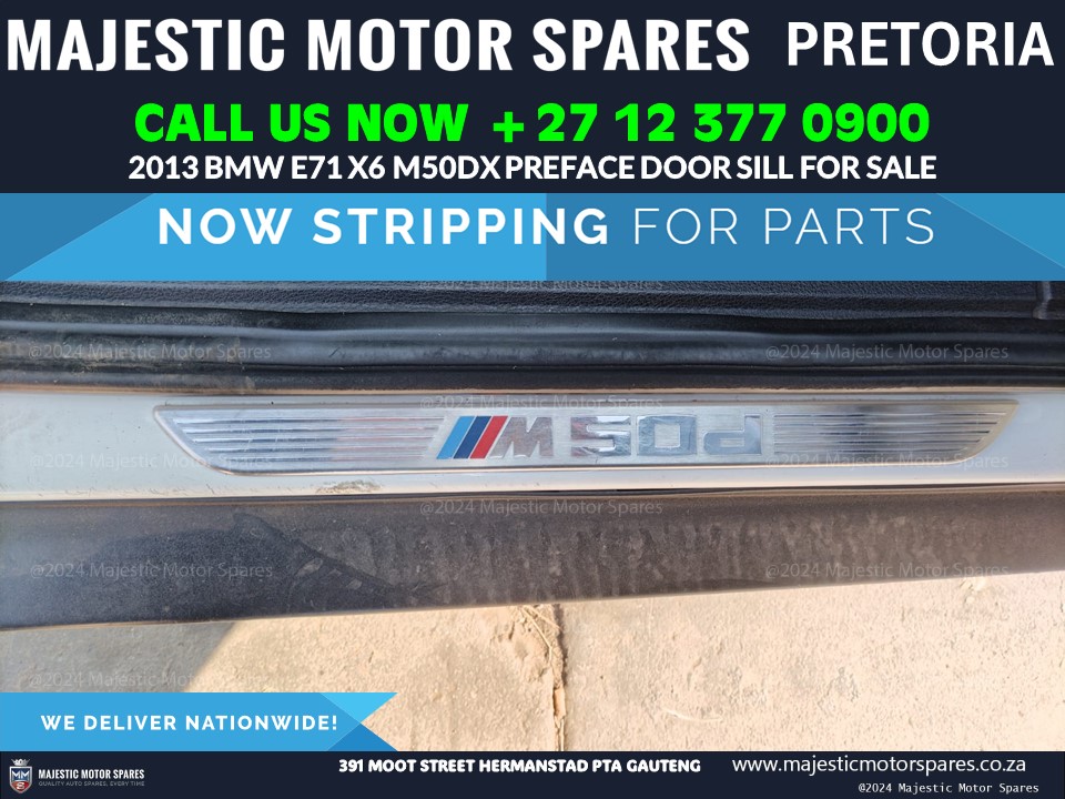 BMW X6 E71 Preface M50d door sill for Sale used - Private Seller BMW X6 E71 Preface M50d door sill for Sale used - Private Seller