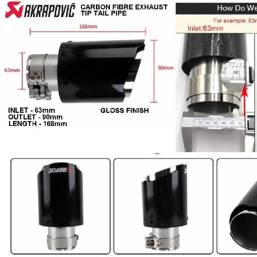 Akrapovic exhaust tail pipe tip