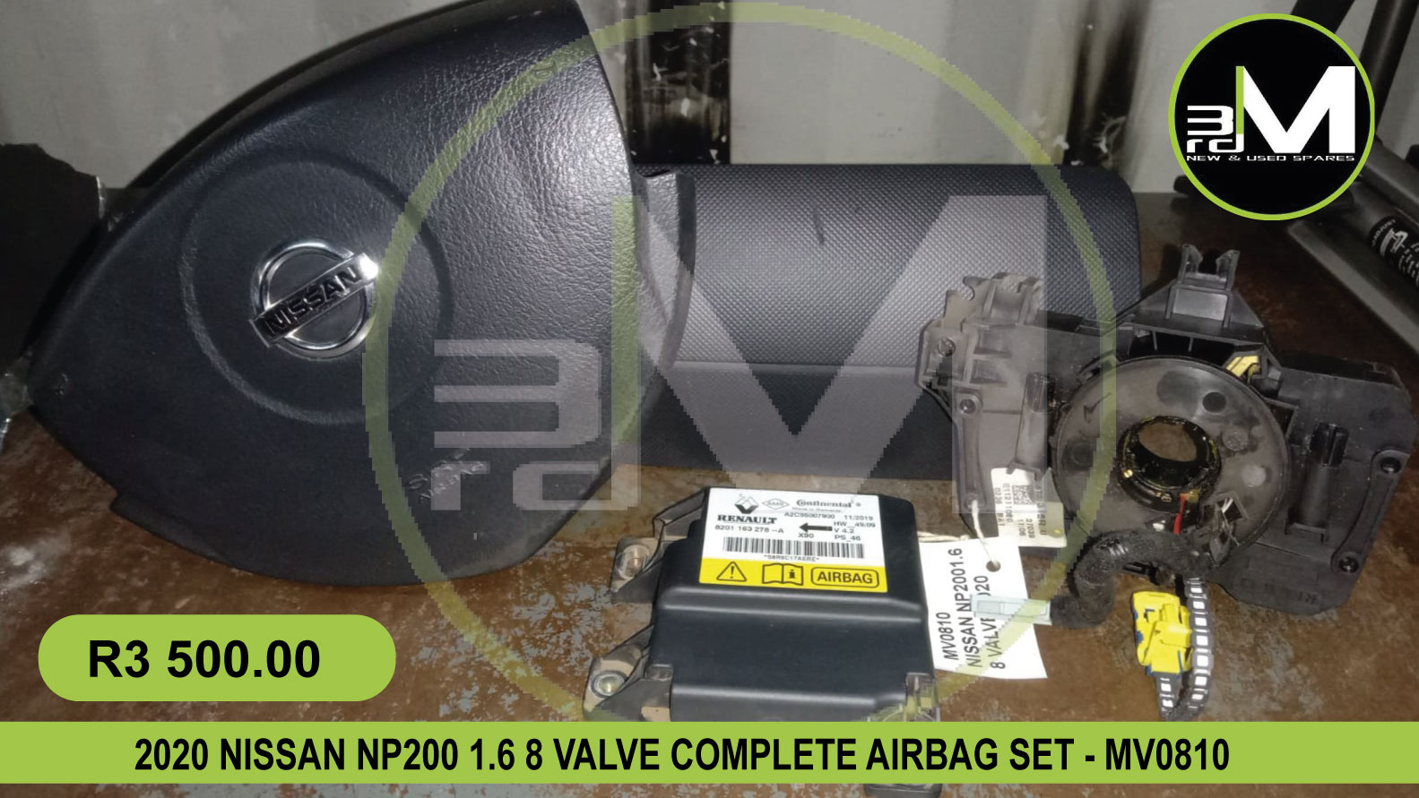 2020 NISSAN NP200 1.6 8 VALVE COMPLETE AIRBAG SET - MV0810 - Private Seller 2020 NISSAN NP200 1.6 8 VALVE COMPLETE AIRBAG SET - MV0810 - Private Seller
