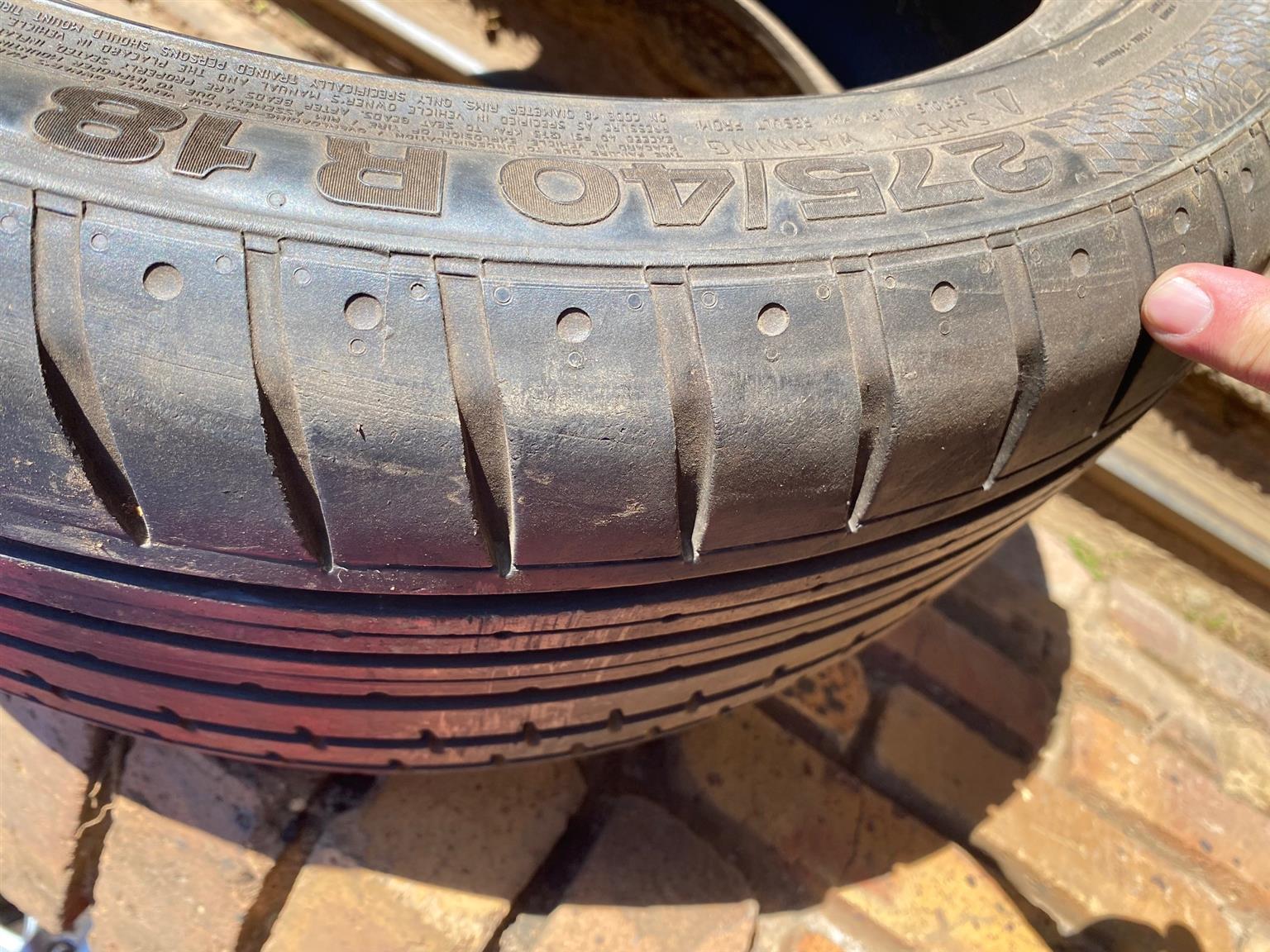 Tyres 275x40x18 Continental & General 275/40/18. - Private Seller Tyres 275x40x18 Continental & General 275/40/18. - Private Seller