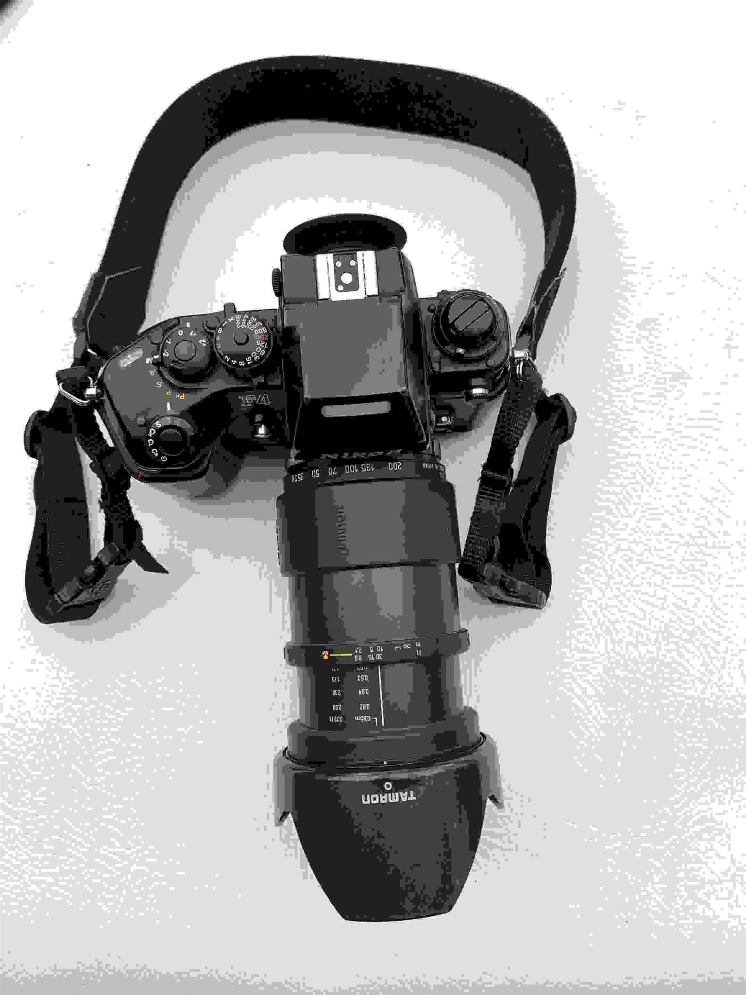 Nikon F4 with Tamron 28-200mm zoom lens