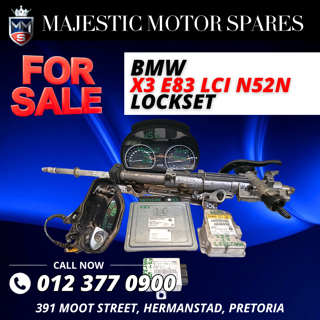 2007 BMW X3 E83 LCI Lockset for Sale – Used - Private Seller 2007 BMW X3 E83 LCI Lockset for Sale – Used - Private Seller