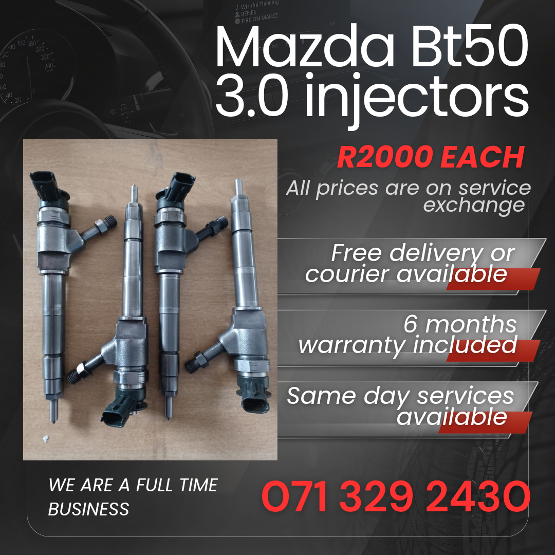 MAZDA BT50 3.0 DIESEL INJECTORS FOR SALE WITH WARRANTY - Private Seller MAZDA BT50 3.0 DIESEL INJECTORS FOR SALE WITH WARRANTY - Private Seller