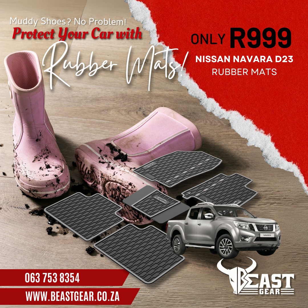 ( IN STOCK ) RUBBER MATS NISSAN NAVARA D23 DOUBLE CAB - Private Seller