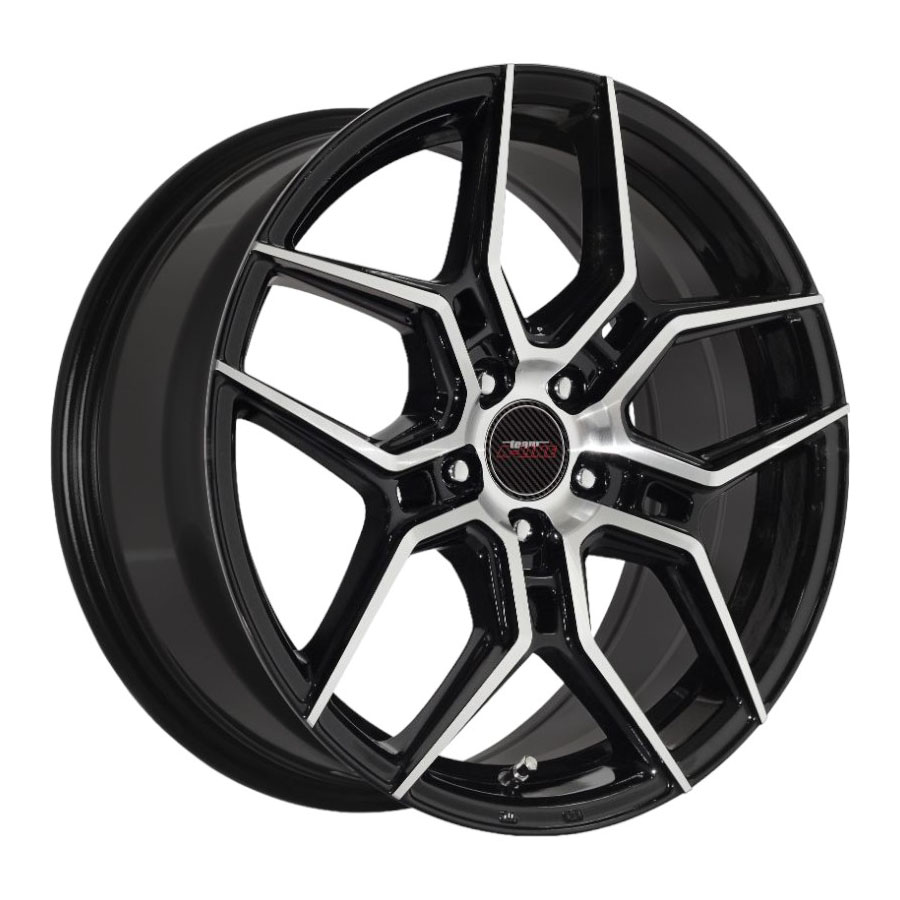 14″ A-Line Hostage 4/100 & 4/108 Black Machine Face Alloy Wheels