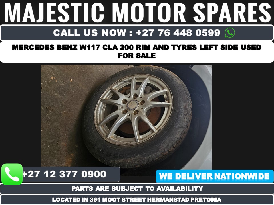 Mercedes benz CLA W117 Rim and Tire used for sale MAJ3158 - Private Seller Mercedes benz CLA W117 Rim and Tire used for sale MAJ3158 - Private Seller