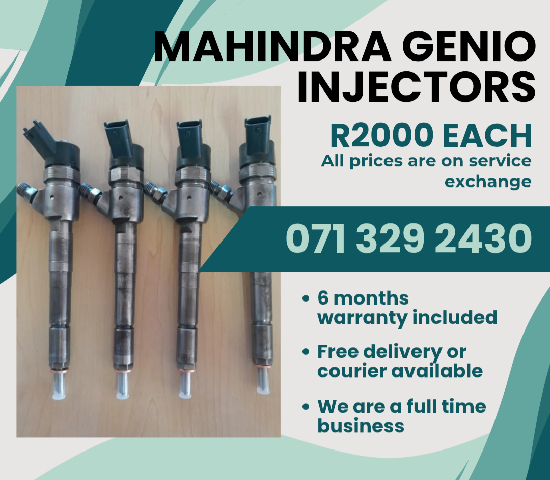 MAHINDRA GENIO DIESEL INJECTORS FOR SALE WITH WARRANTY - Private Seller MAHINDRA GENIO DIESEL INJECTORS FOR SALE WITH WARRANTY - Private Seller