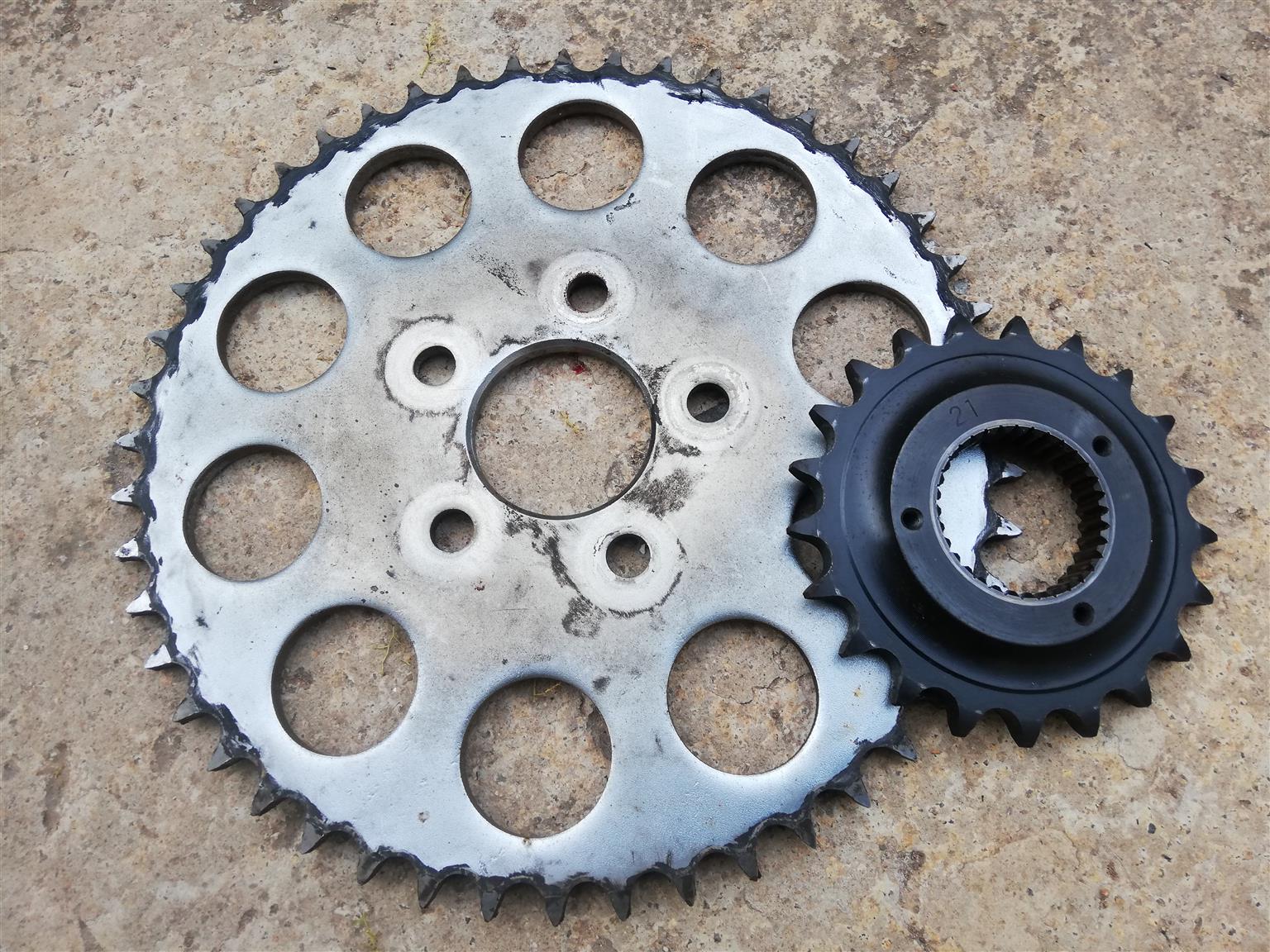 Harley Davidson Sportster chain and sprocket spare parts