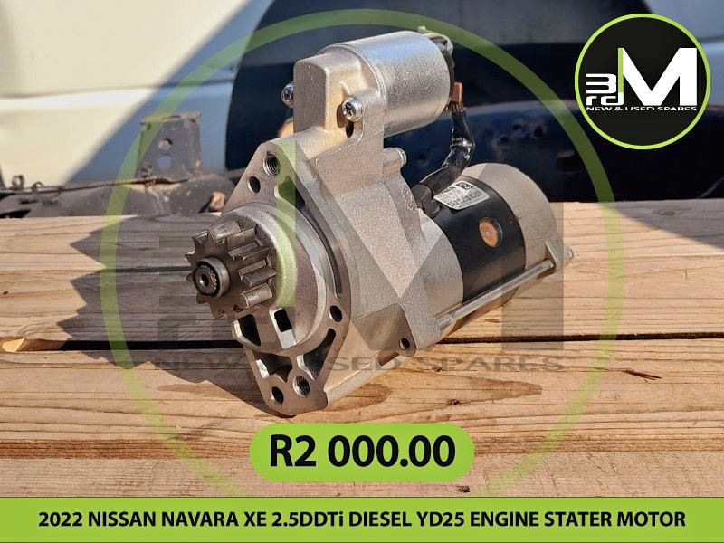 2022 NISSAN NAVARA XE 2.5DDTi DIESEL YD25 ENGINE STATER MOTOR - Private Seller 2022 NISSAN NAVARA XE 2.5DDTi DIESEL YD25 ENGINE STATER MOTOR - Private Seller