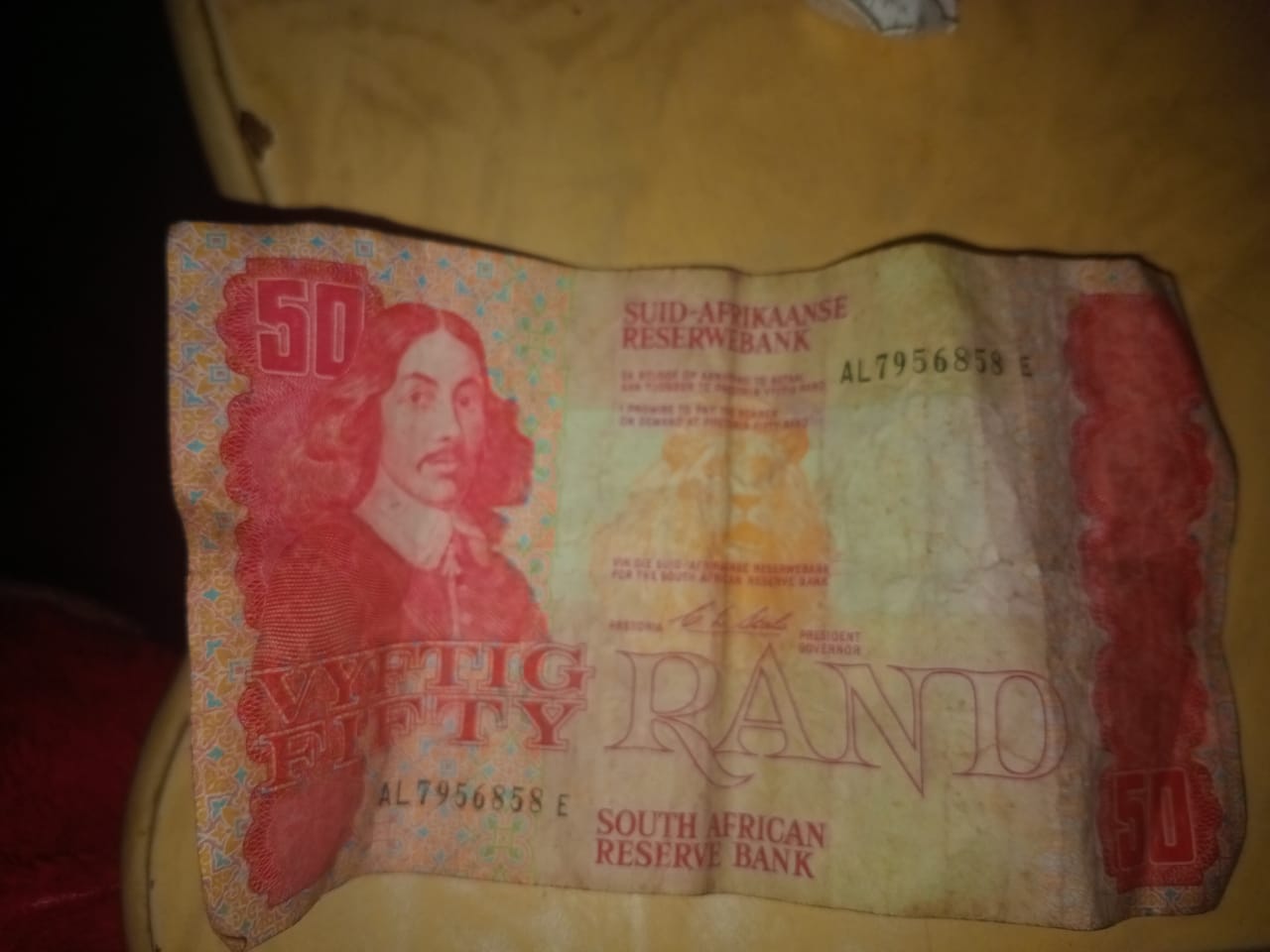 Old 50 rand note