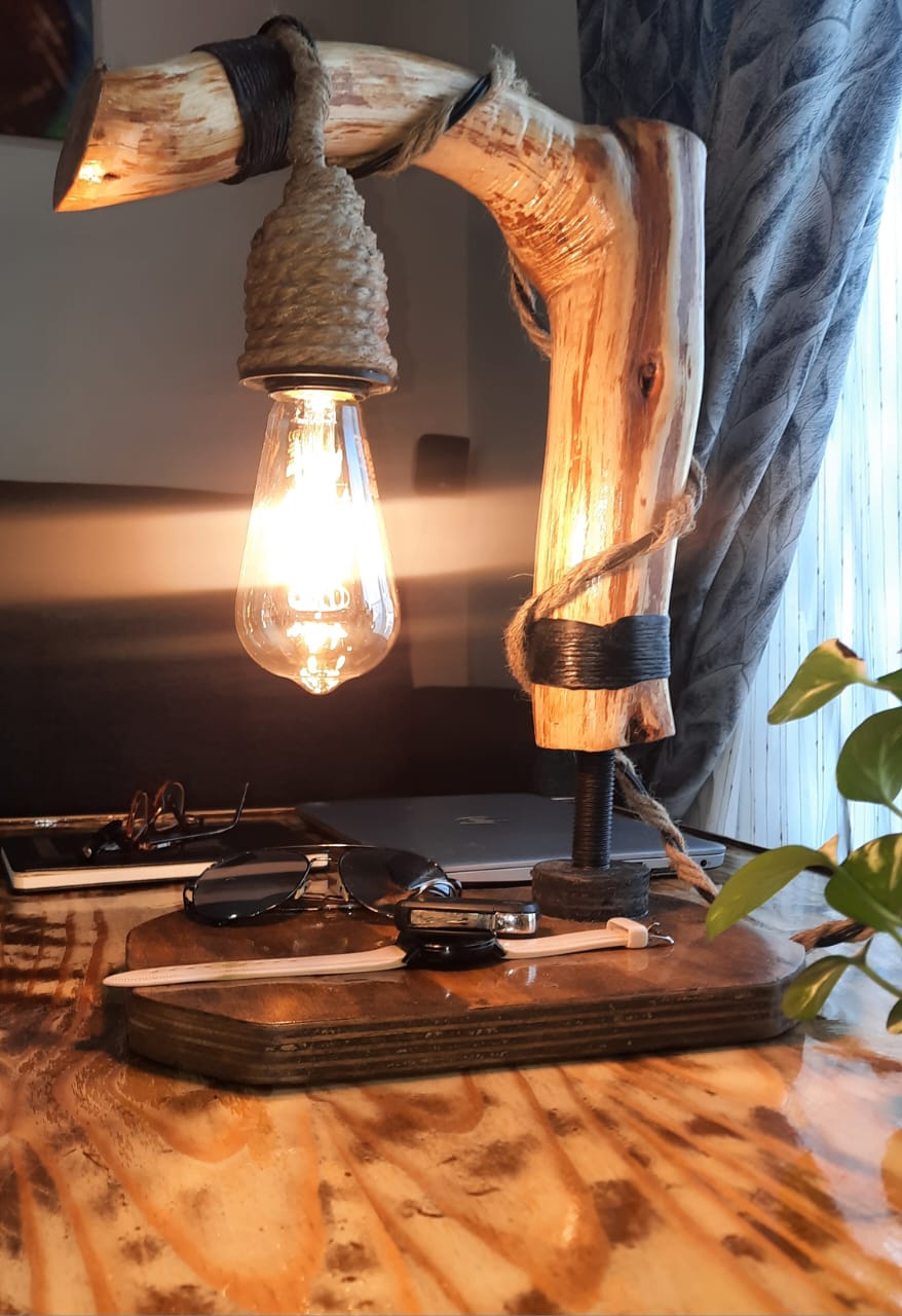 Timber Glow Lamp (New Luxury)