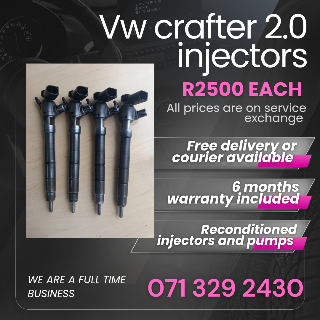 VW CRAFTER 2.0 INJECTORS FOR SALE WITH WARRANTY INCLUDED - Private Seller VW CRAFTER 2.0 INJECTORS FOR SALE WITH WARRANTY INCLUDED - Private Seller
