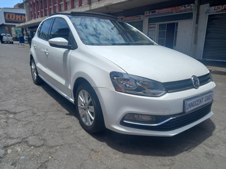 2018 VW POLO TSI 1.2 PETROL, MANUAL TRANSMISSION, WHITE COLOUR, 63000KM