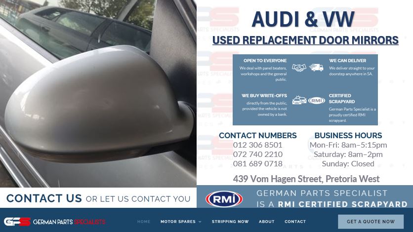 Audi & VW door mirrors for sale - Private Seller Audi & VW door mirrors for sale - Private Seller