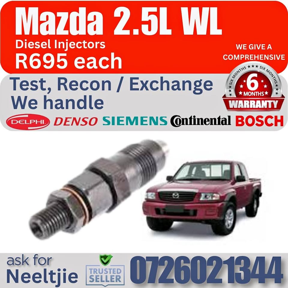Mazda 2.5L WL diesel injectors for sale - Private Seller Mazda 2.5L WL diesel injectors for sale - Private Seller