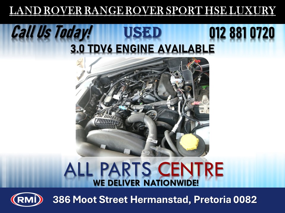 Land Rover Range Rover Sport Hse Luxury 3.0 Tdv6 Engine for Sale