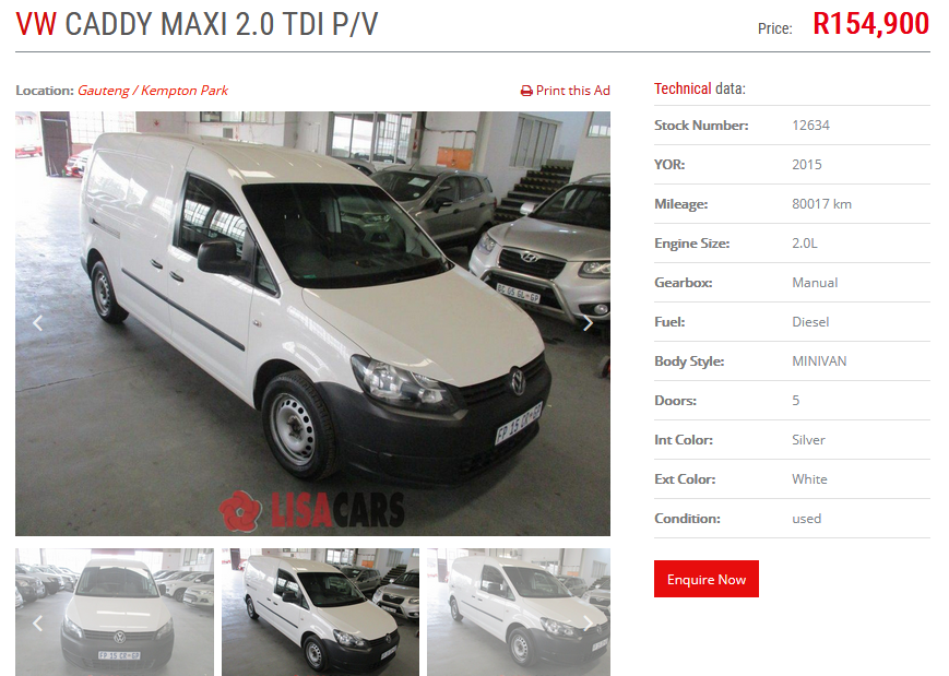 Vw Caddy Panel Van Vw Vans