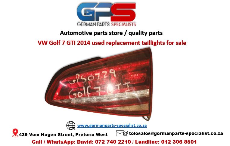 VW Golf 7 GTI 2014 used replacement taillights for sale - Private Seller VW Golf 7 GTI 2014 used replacement taillights for sale - Private Seller