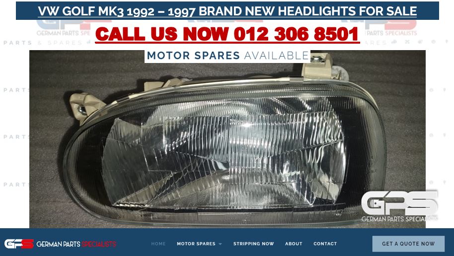 VW GOLF MK3 1992 – 1997 BRAND NEW HEADLIGHTS FOR SALE - Private Seller VW GOLF MK3 1992 – 1997 BRAND NEW HEADLIGHTS FOR SALE - Private Seller