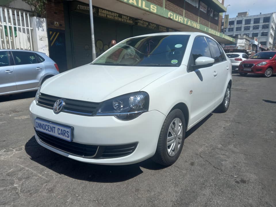 2015 VW POLO VIVO SEDAN 1.4 PETROL, MANUAL TRANSMISSION, WHITE COLOUR, MILEAGE 91000KM