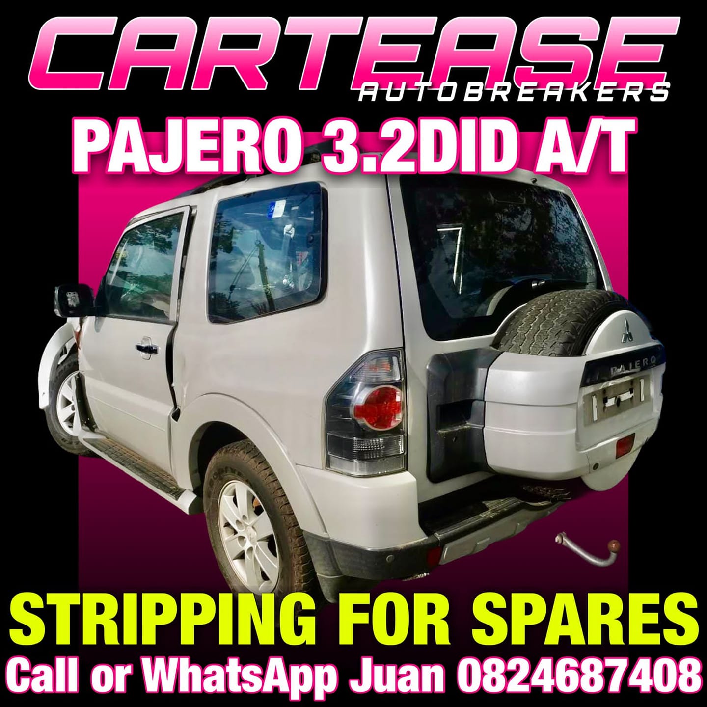 MITSUBISHI PAJERO 3.2LT DID #4M41C C/RAIL AUTOMATIC STRIPPING FOR SPARES - Private Seller MITSUBISHI PAJERO 3.2LT DID #4M41C C/RAIL AUTOMATIC STRIPPING FOR SPARES - Private Seller
