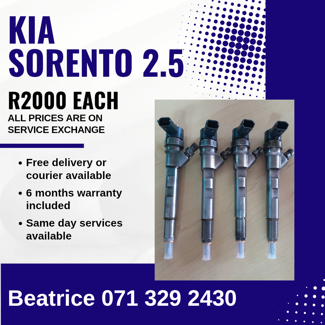 KIA SORENTO 2.5 DIESEL INJECTORS FOR SALE WITH WARRANTY - Private Seller KIA SORENTO 2.5 DIESEL INJECTORS FOR SALE WITH WARRANTY - Private Seller