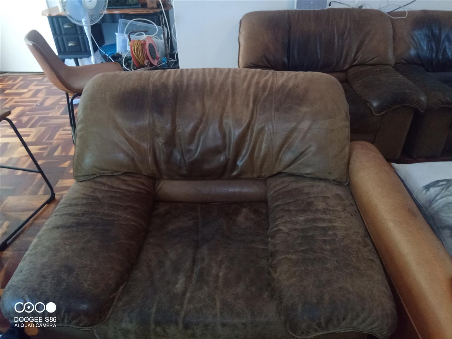 4 Piece Leather Living room set f