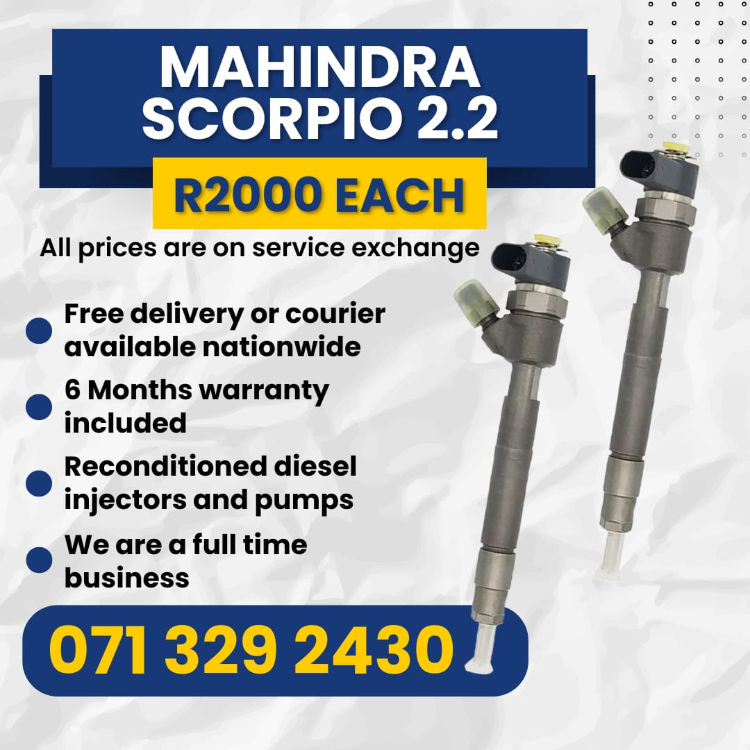 MAHINDRA SCORPIO INJECTORS FOR SALE WITH WARRANTY - Private Seller MAHINDRA SCORPIO INJECTORS FOR SALE WITH WARRANTY - Private Seller
