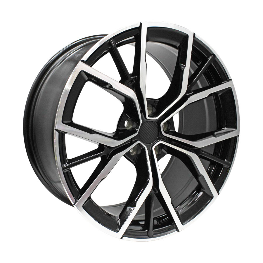 19″ H3010 5/112 Black Machine Face Alloy Wheels