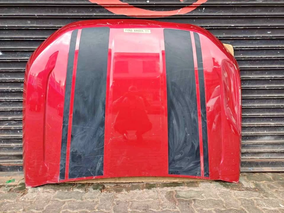 FORD RANGER T7 BONNET (RED) WITH BLACK STRIPES FOR SALE - Private Seller FORD RANGER T7 BONNET (RED) WITH BLACK STRIPES FOR SALE - Private Seller