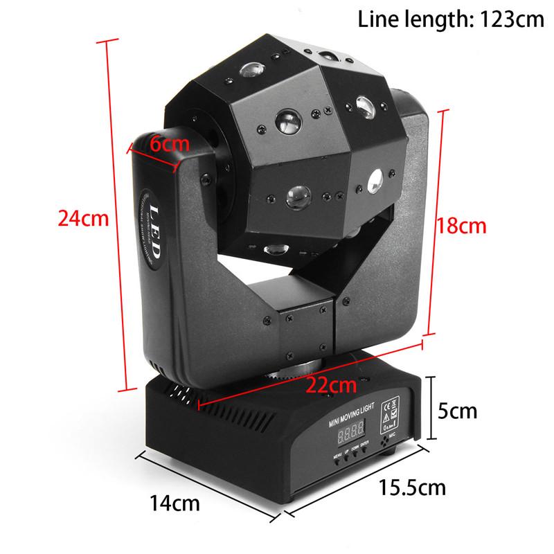 Professional LED Disco Stage MultiColour Moving Head Light DMX512 DJ Party Light