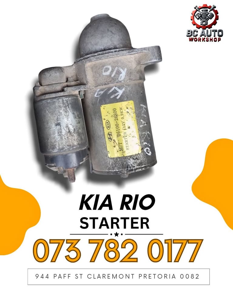 Kia Rio starter Call me - Private Seller Kia Rio starter Call me - Private Seller