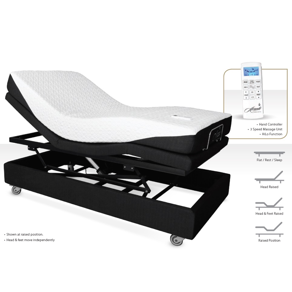 Electric Adjustable Bed - SmartFlex 3 - with massage function, FREE DELIVERY. While Stocks Last