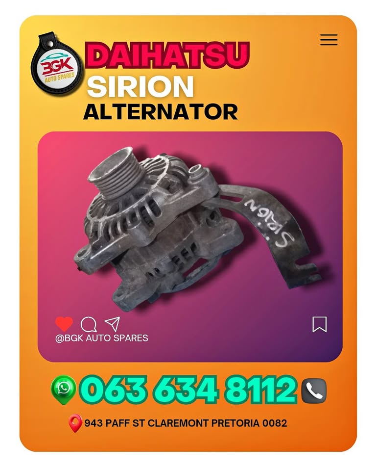 Daihatsu sirion alternator - Private Seller