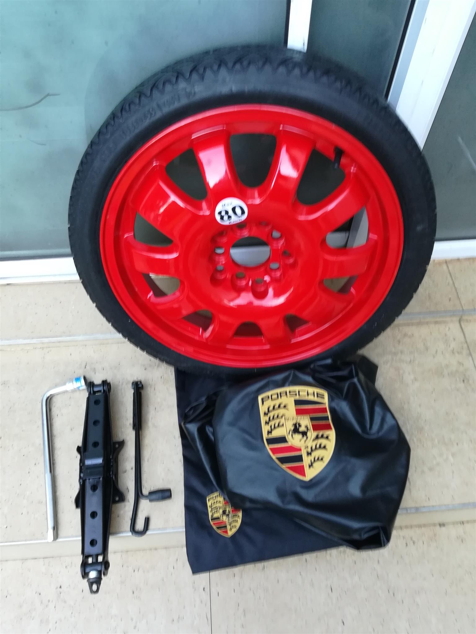 Porsche Carrera 4S Brand New Emergency Space Saver Kit fits in Frunk Clear Front - Private Seller Porsche Carrera 4S Brand New Emergency Space Saver Kit fits in Frunk Clear Front - Private Seller