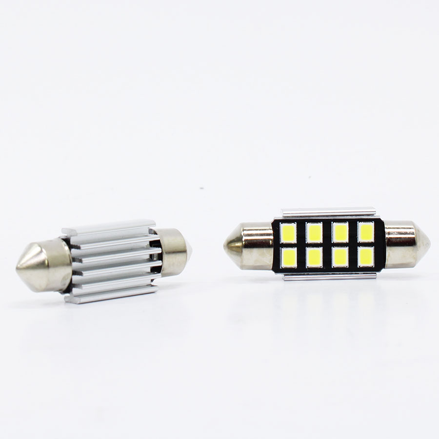 SMD Interior 8 LED Bulbs with Canceller – 36mm (white)