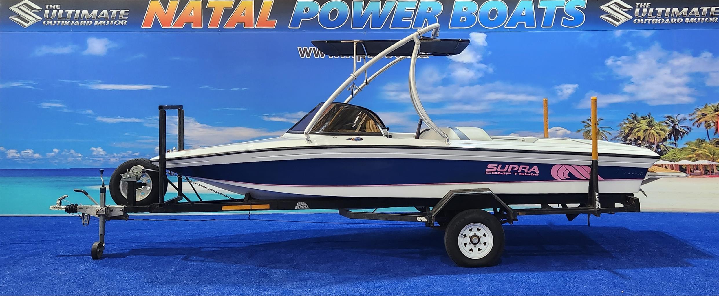SUPRA 20 FT ON TRAILER 5.7 L FORD V 8