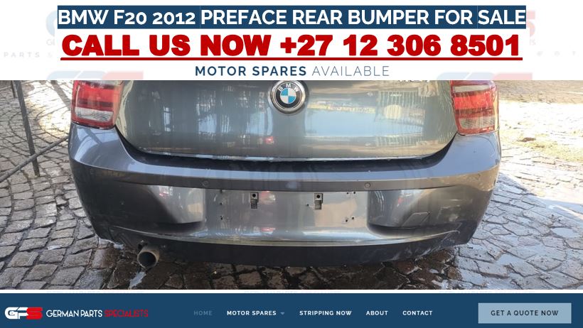BMW F20 2012 PREFACE REAR BUMPER FOR SALE - Private Seller BMW F20 2012 PREFACE REAR BUMPER FOR SALE - Private Seller